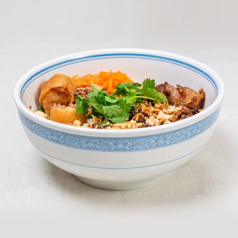 Grilled Pork & Egg Roll Vermicelli · Bún Thịt Nướng Chả Giò